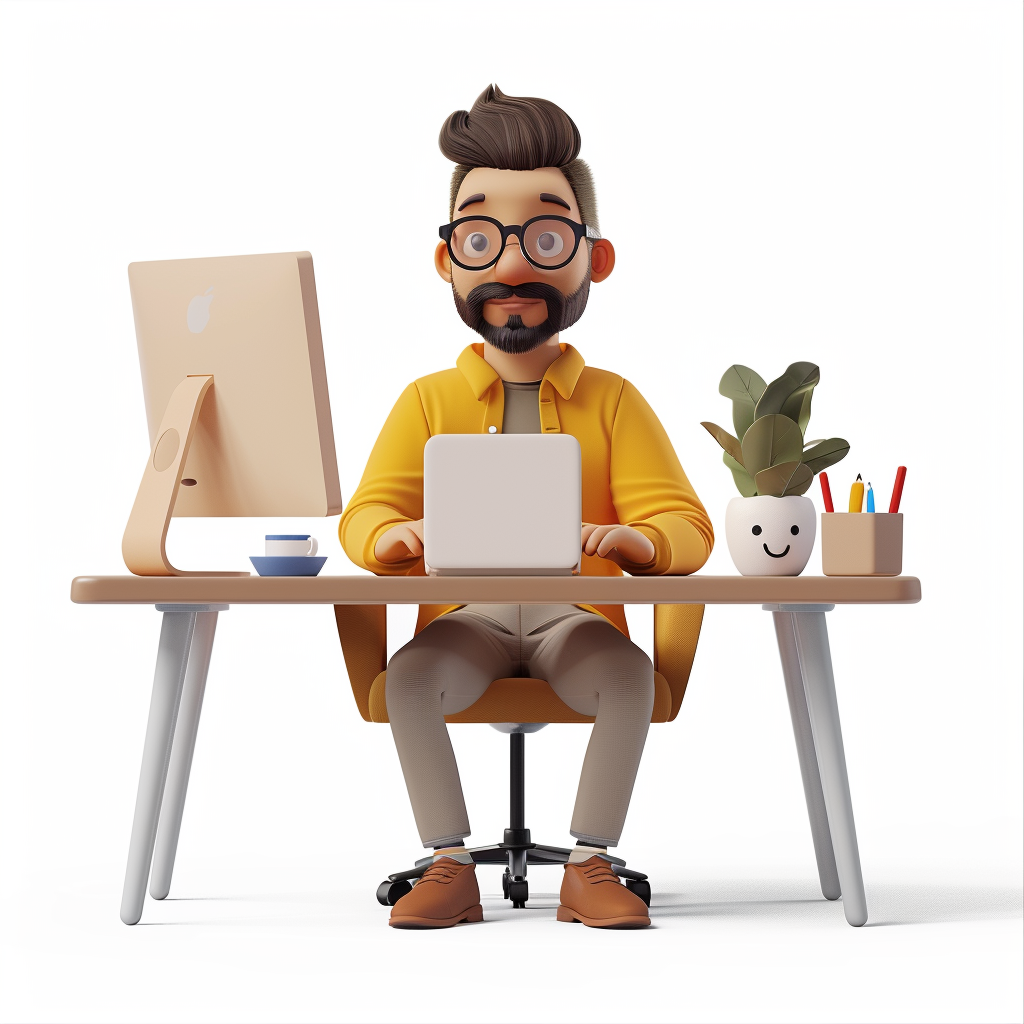 Consultant at Pixar-Style Desk