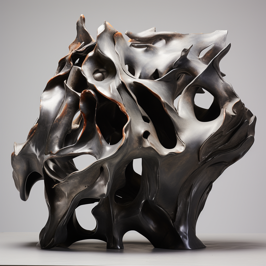 Abstract Metal Sculpture Artwork