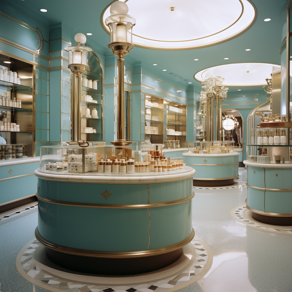 Pharmacy interior design from famous design book