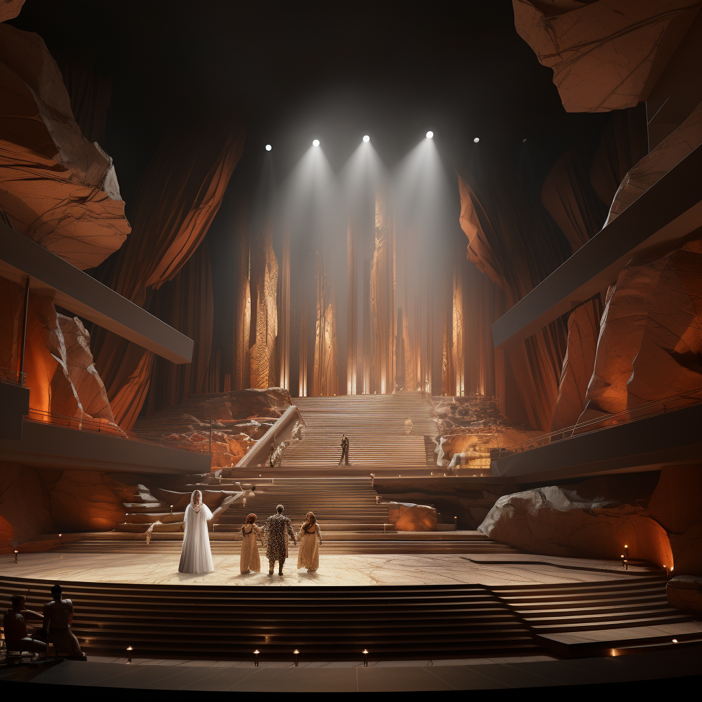 Contemporary Set Design of Opera Aida