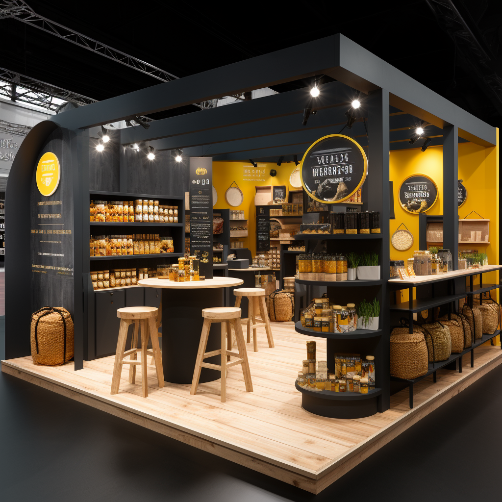 Convention Stand for Condiments and Food Brand