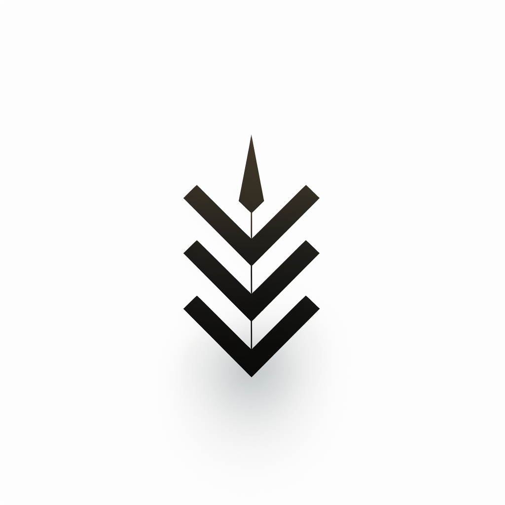 Minimalist arrows symbolizing unity and strategy