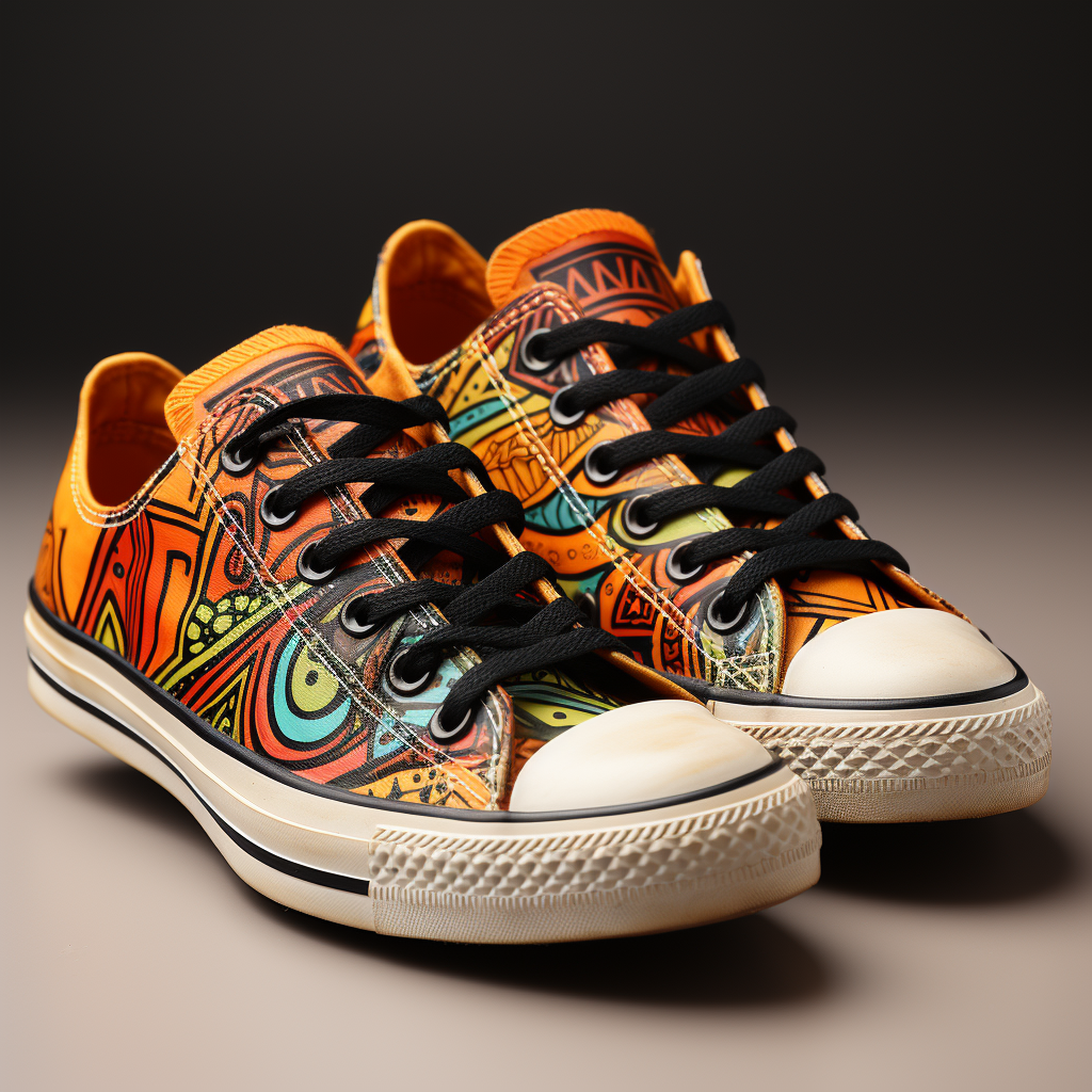 Fashionable Converse Allstar with African Patterns