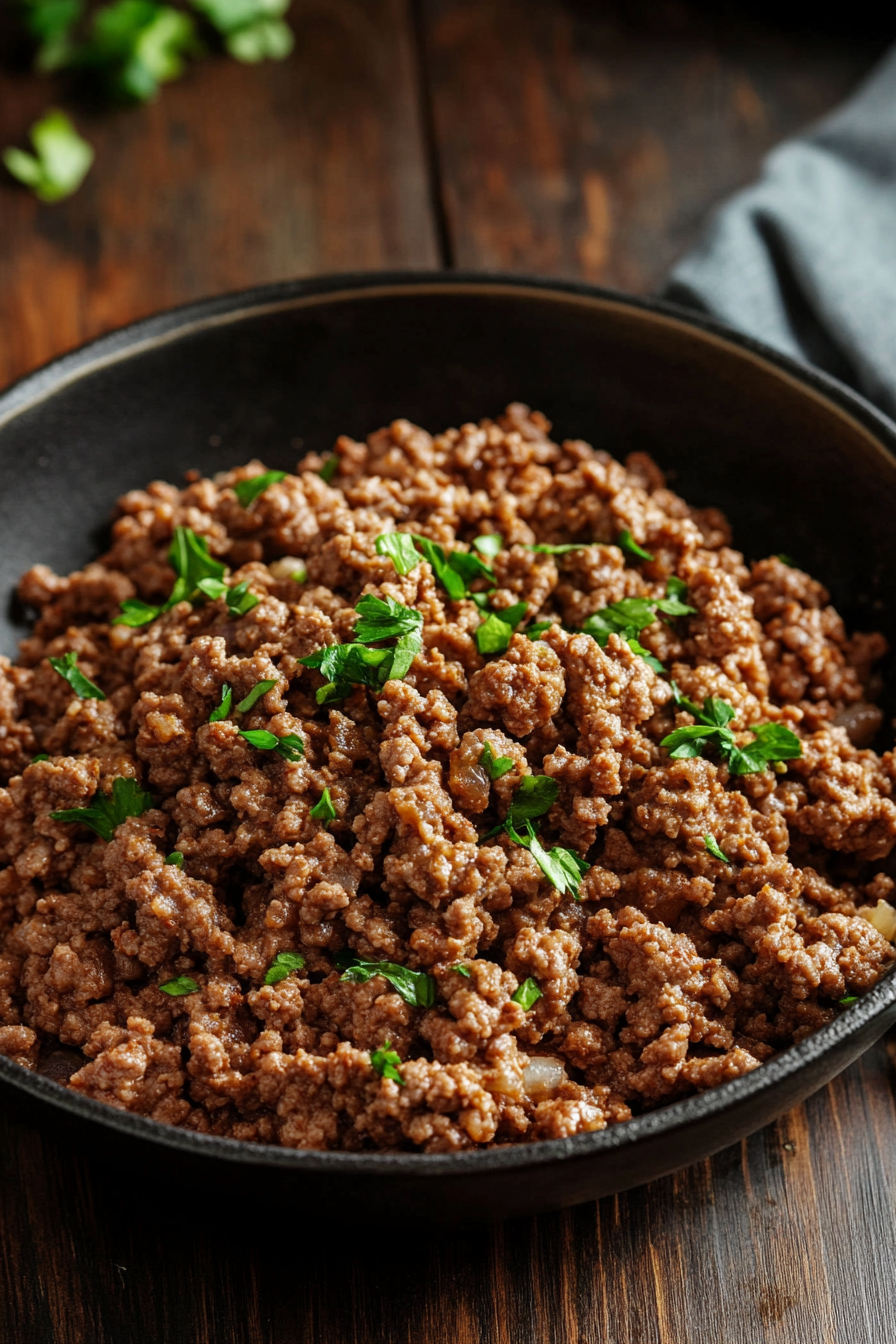 ground beef recipes cookbook background