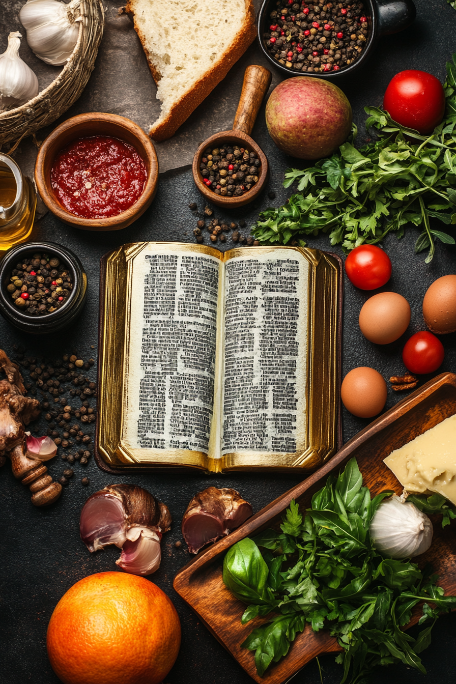 Cookbook Bible Verses Food Recipes Background