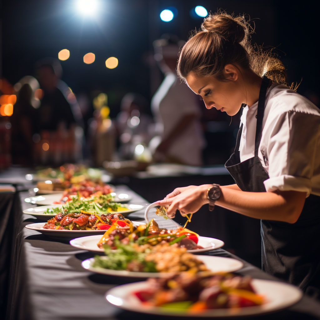 Vibrant cooking contest winner dish