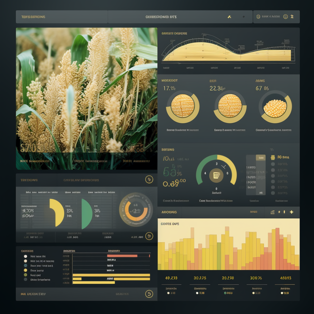 Analytics dashboard with cool seed visuals