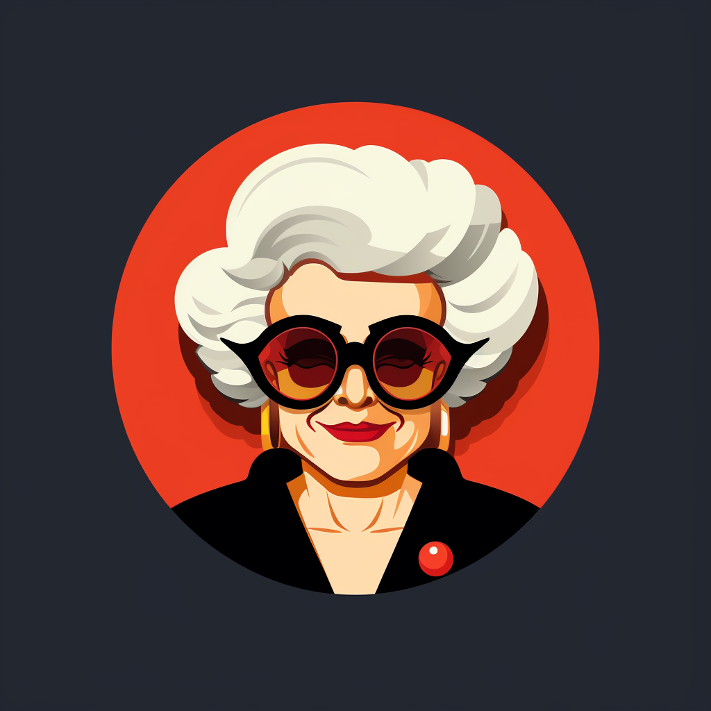 Corporate logo for cool grandmas