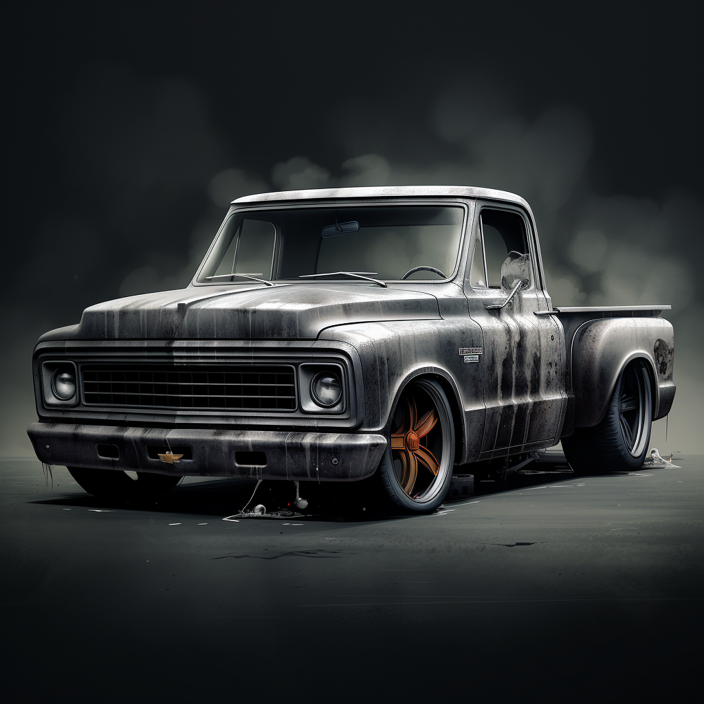 Charcoal Gray Chevy C20 Truck by Rob Zombie