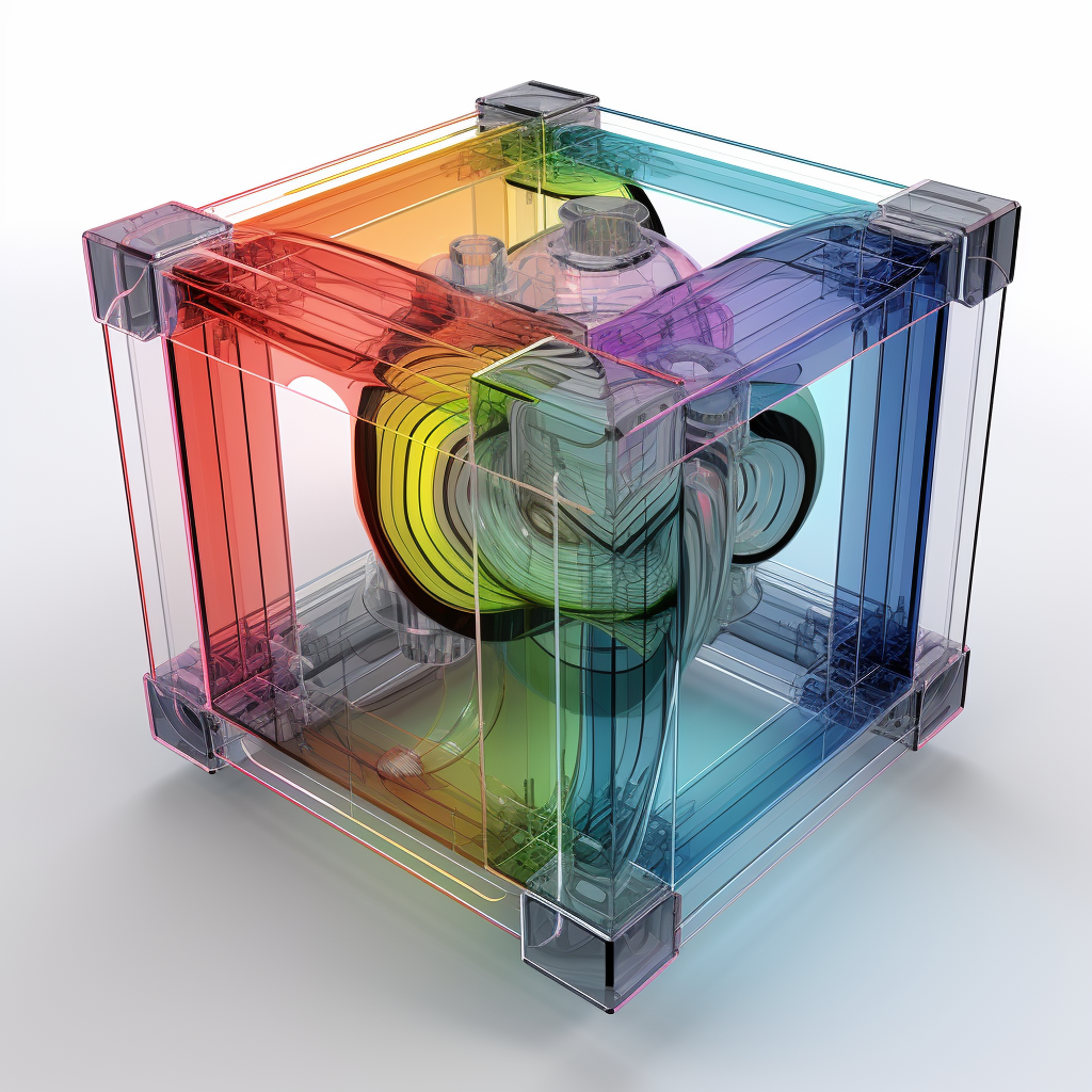 3D Cooling Cube Condensation Illustration