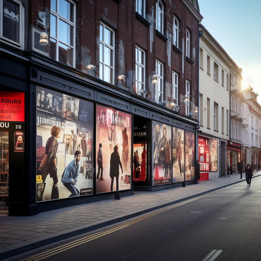 Concert posters on Copenhagen streets