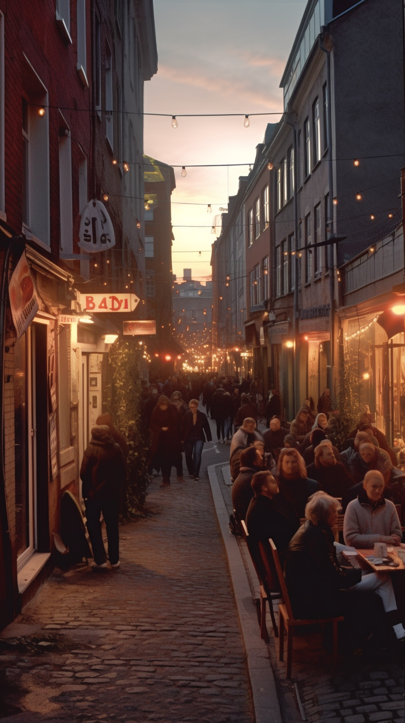 People enjoying the essence of Copenhagen in Vesterbro