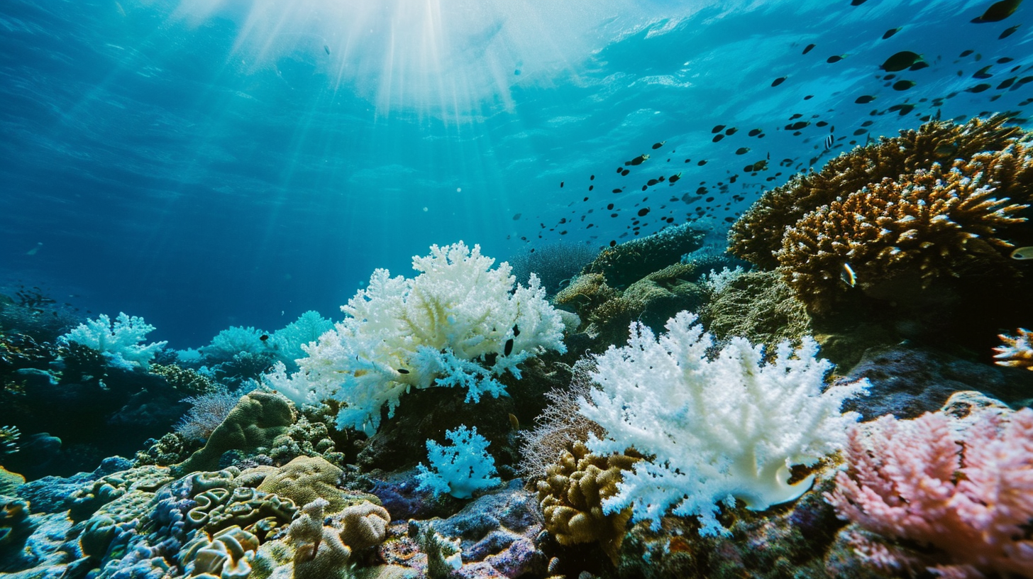 Coral bleaching effects on marine life