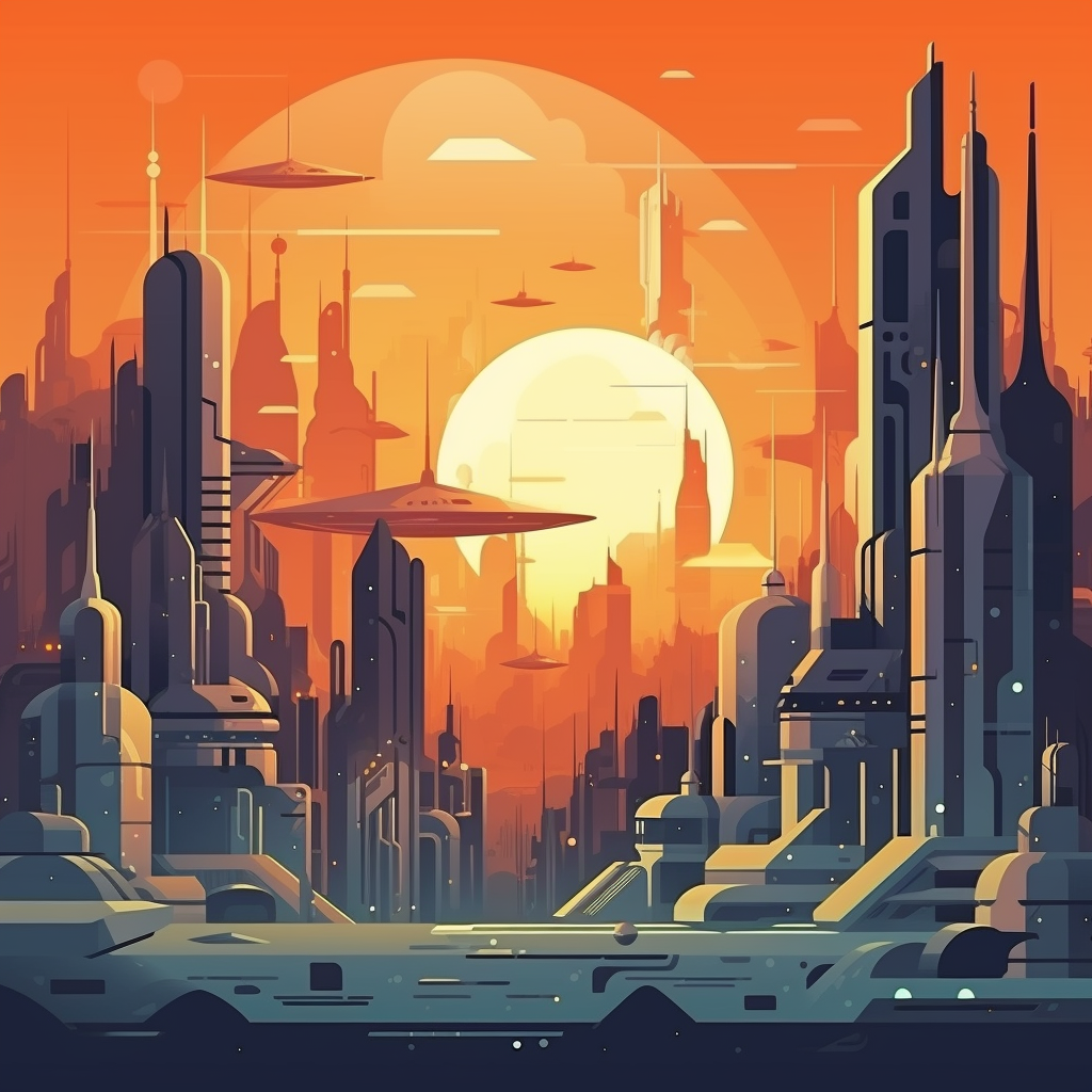 Coruscant City Star Wars Cartoon
