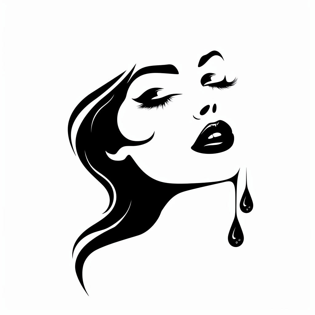 Cosmetics logo with drop