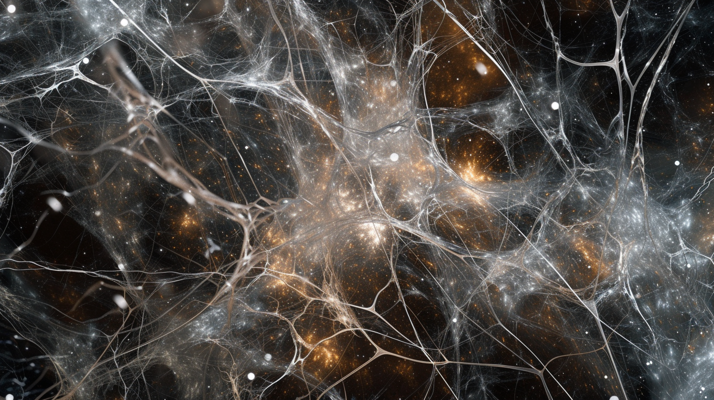 Cosmic magical celestial web leyline connection