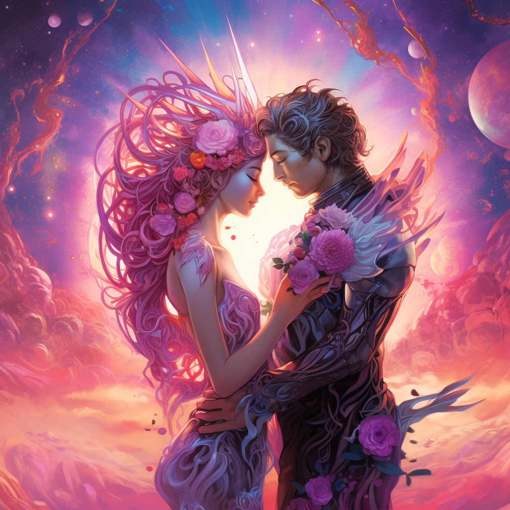 Cosmic Romance Love and Magic Scene