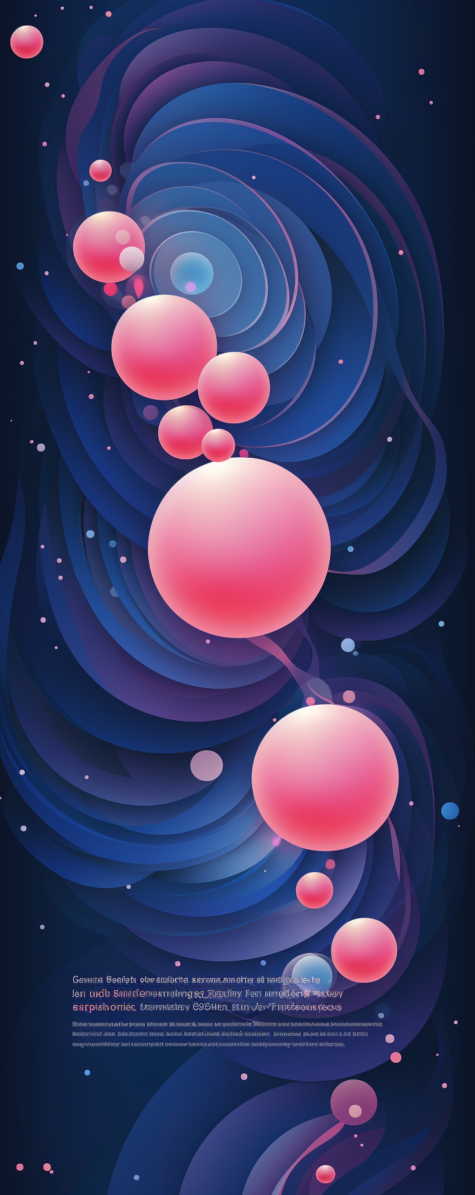 Colorful cosmos exhibition banner illustration