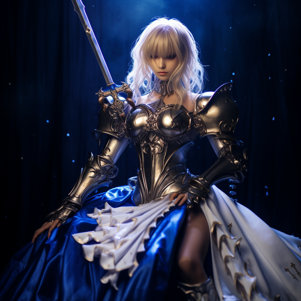 Saber Arthuria Excalibur Libra Cosplay