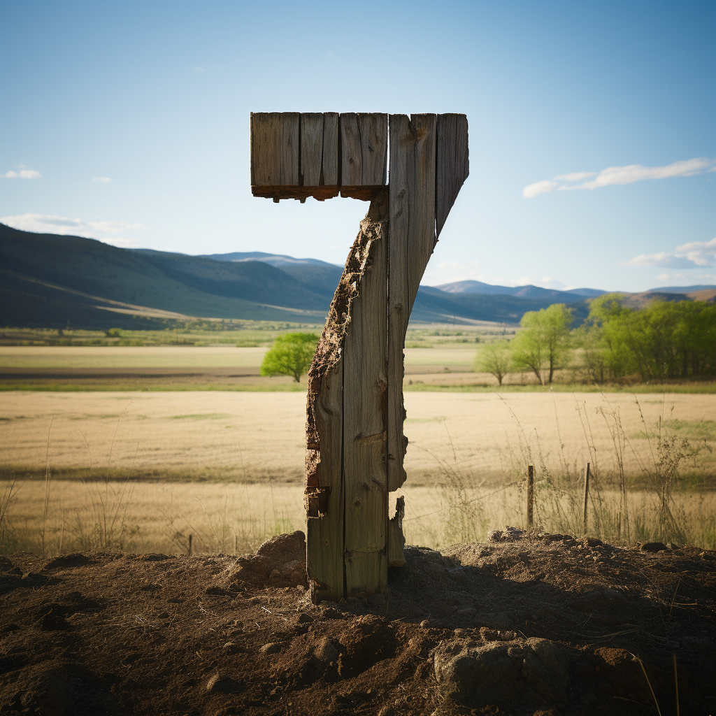 Beautiful countryside western scene photo