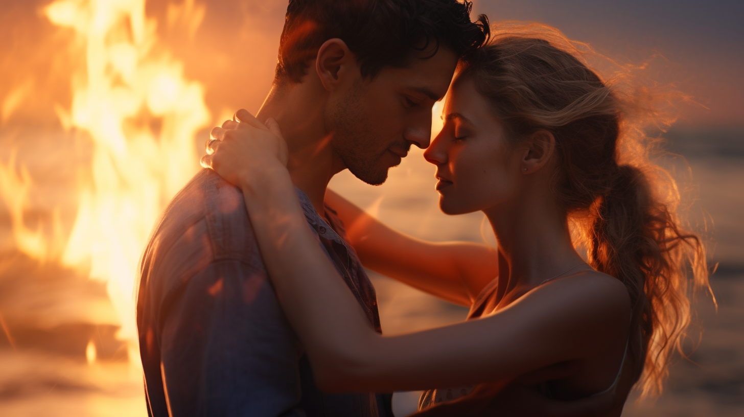 Close-up of couple at Nayarit Beach