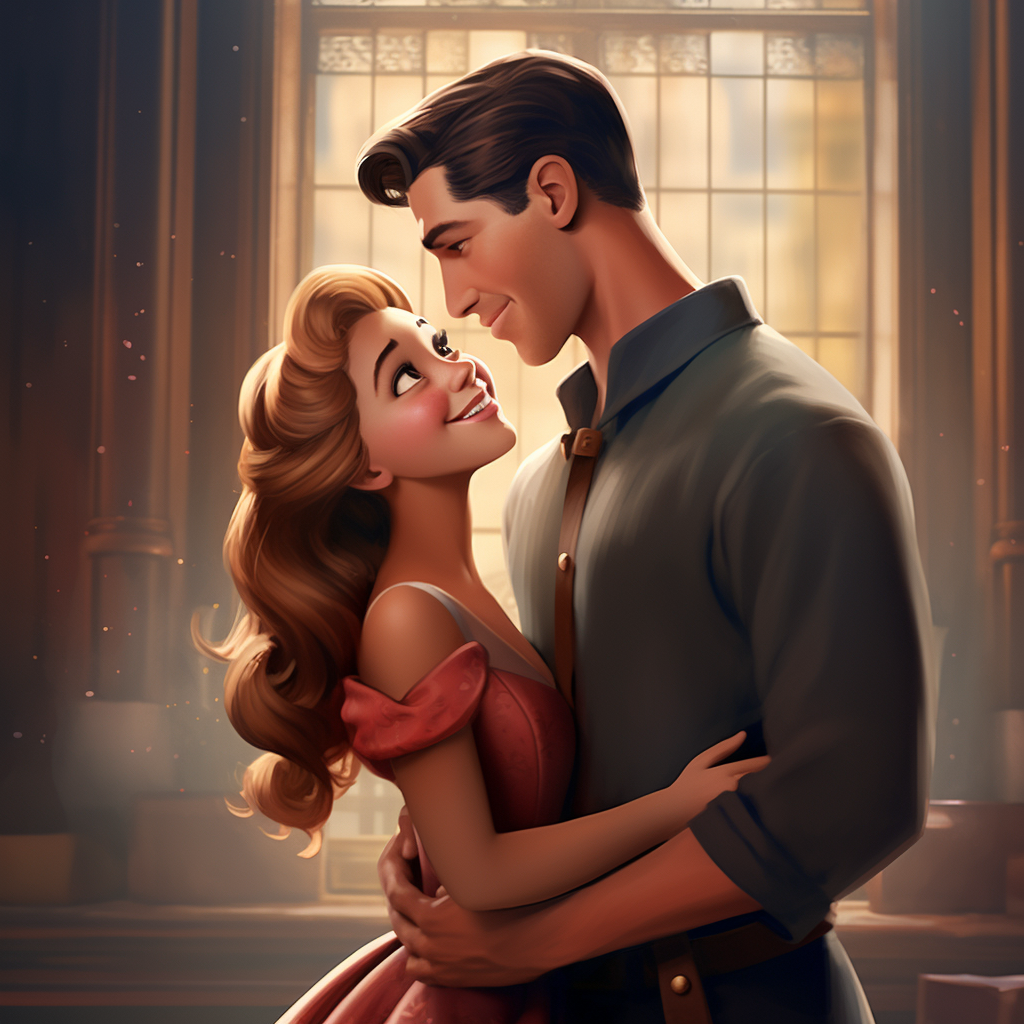 Cute Disney Style Couple