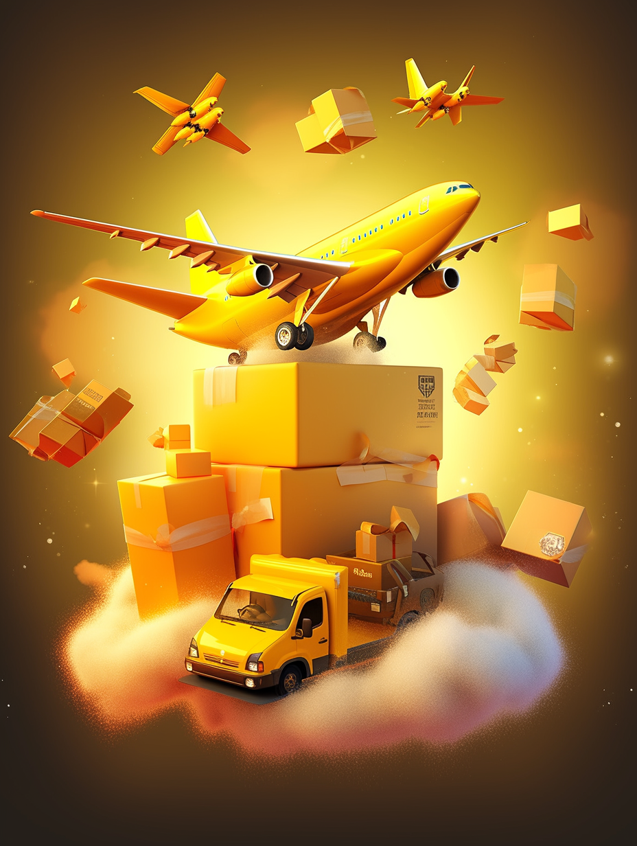 Courier Aircraft Cargo Poster