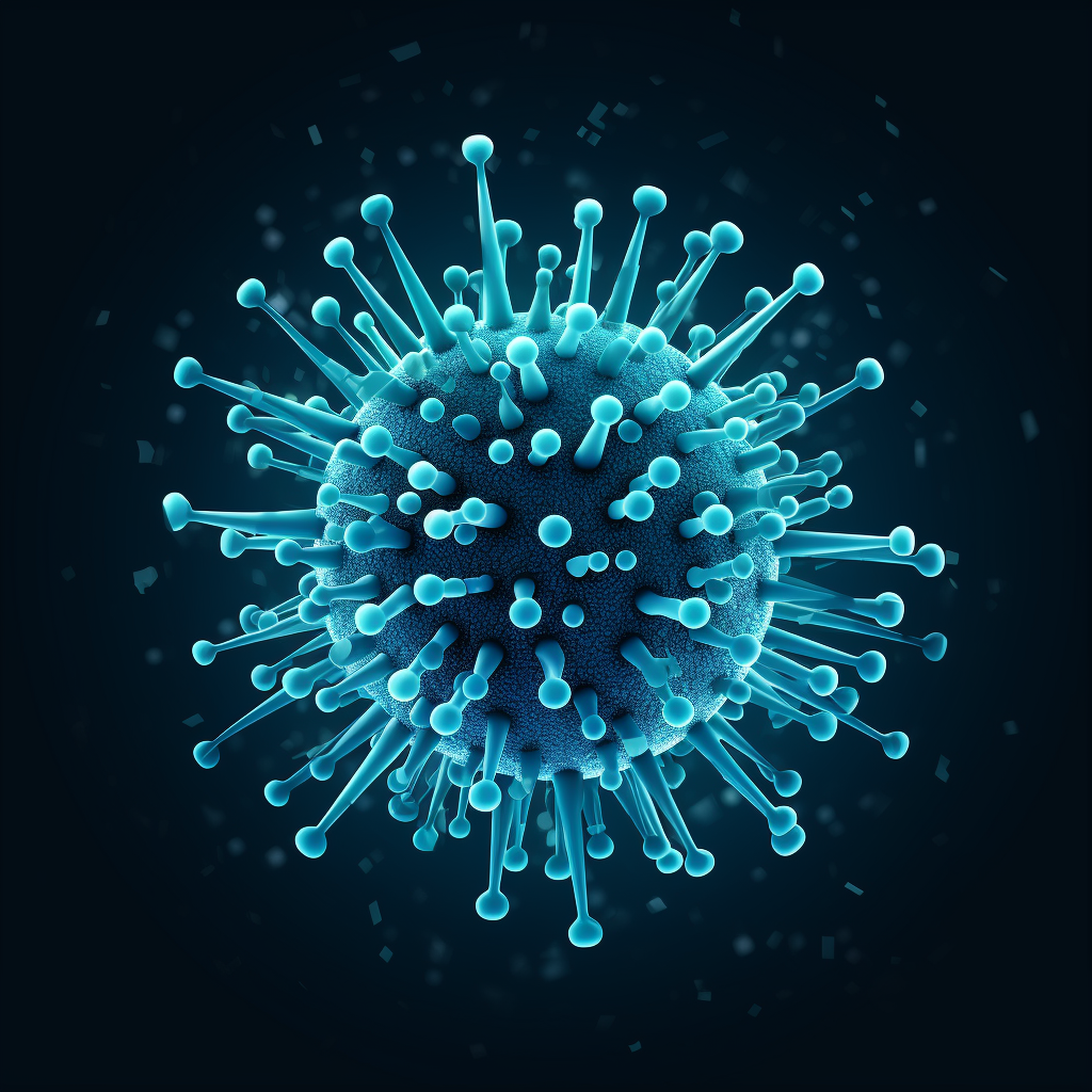 Simple style COVID-19 virus icon