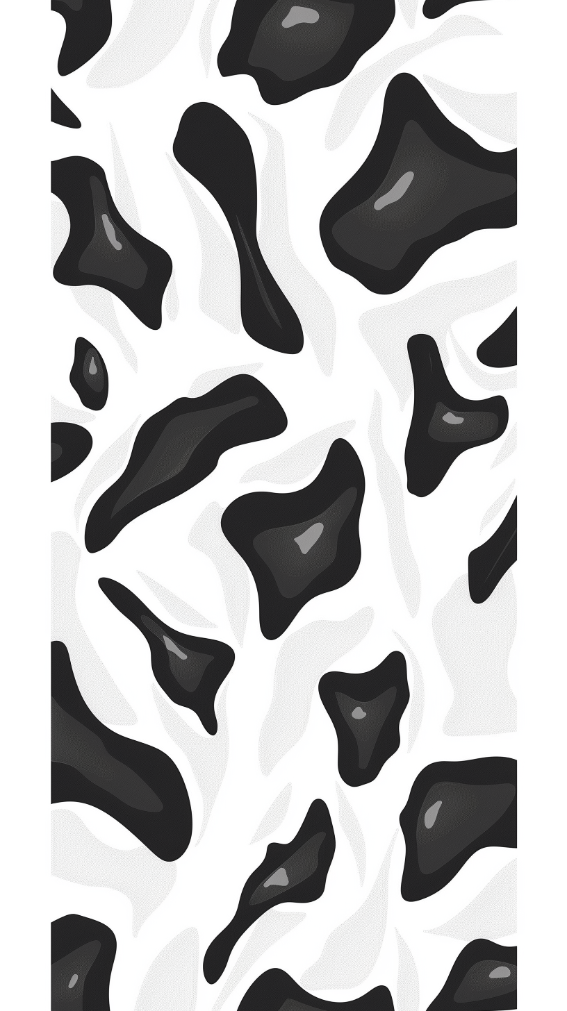 Naive Style Cow Print Pattern Design