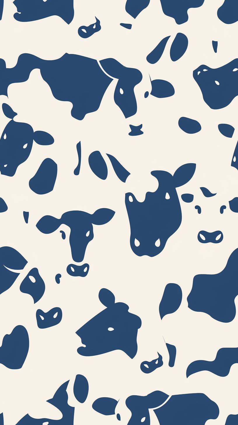 Cow Print Pattern Background Tile