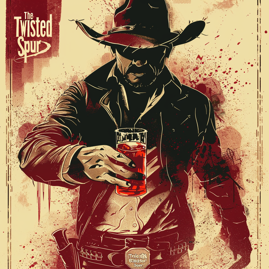 Cowboy themed tshirt design image