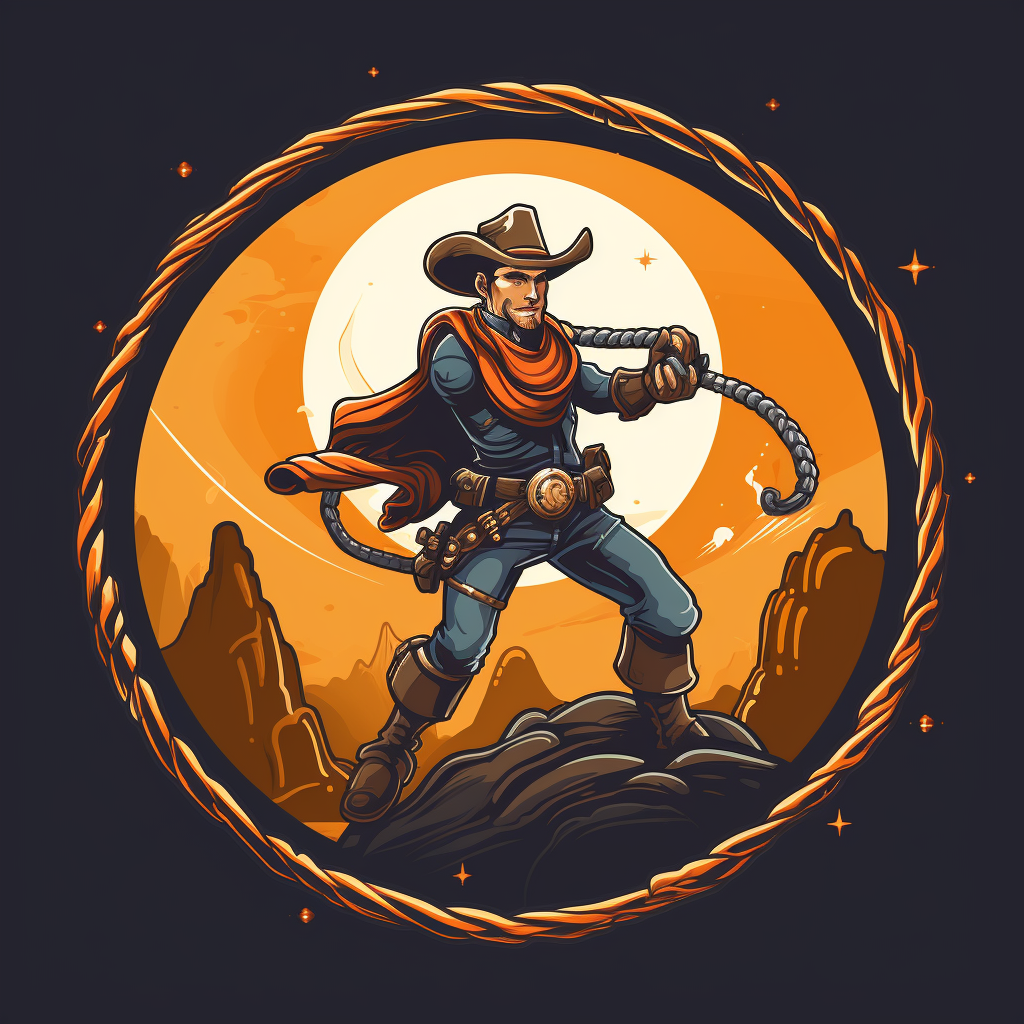 Cowboy holding a lasso