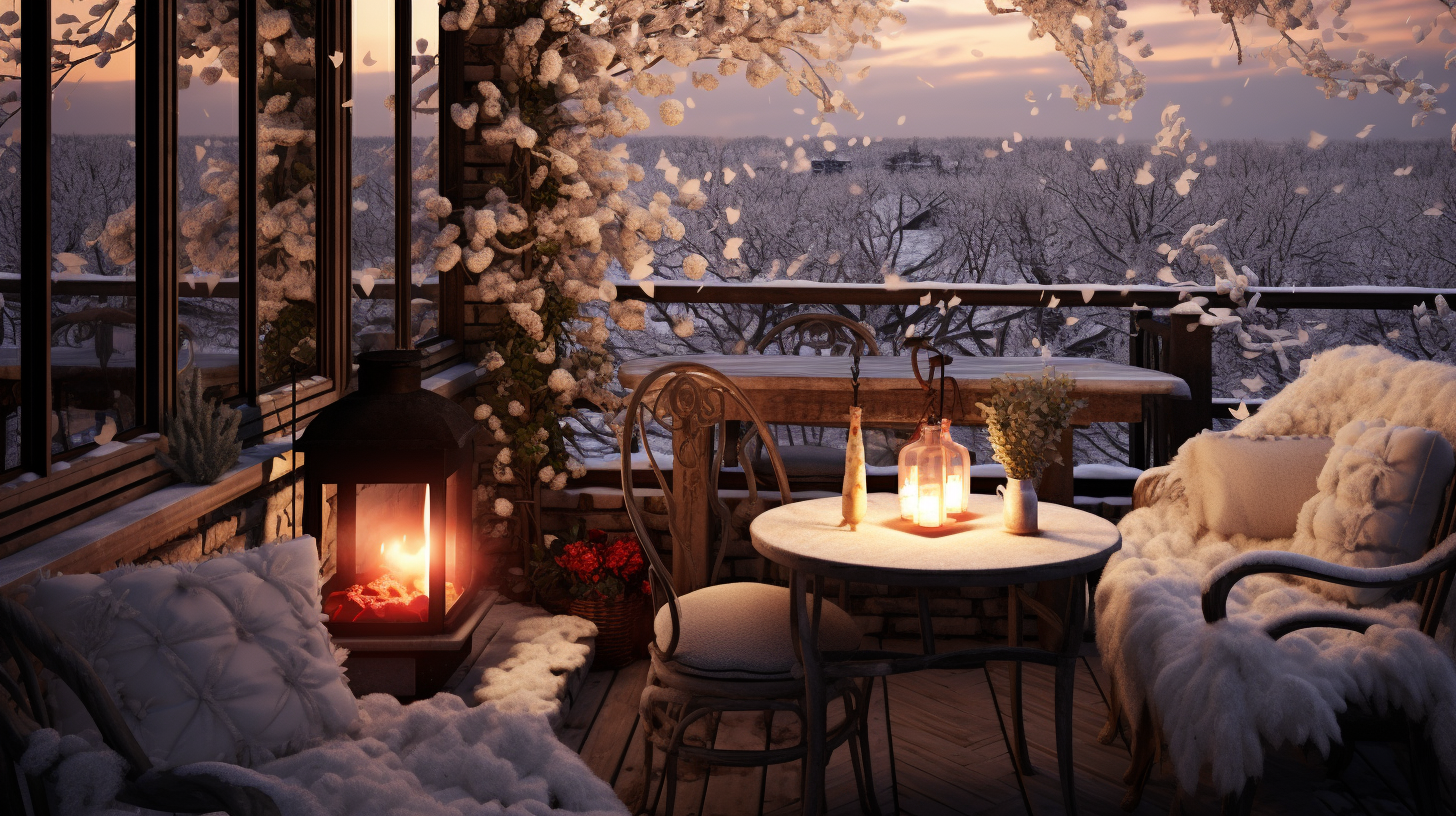 Cozy Balcony with Garden View