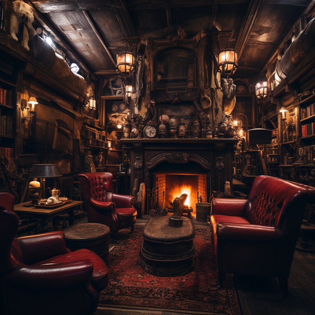 Image of a cozy saloon ambiance