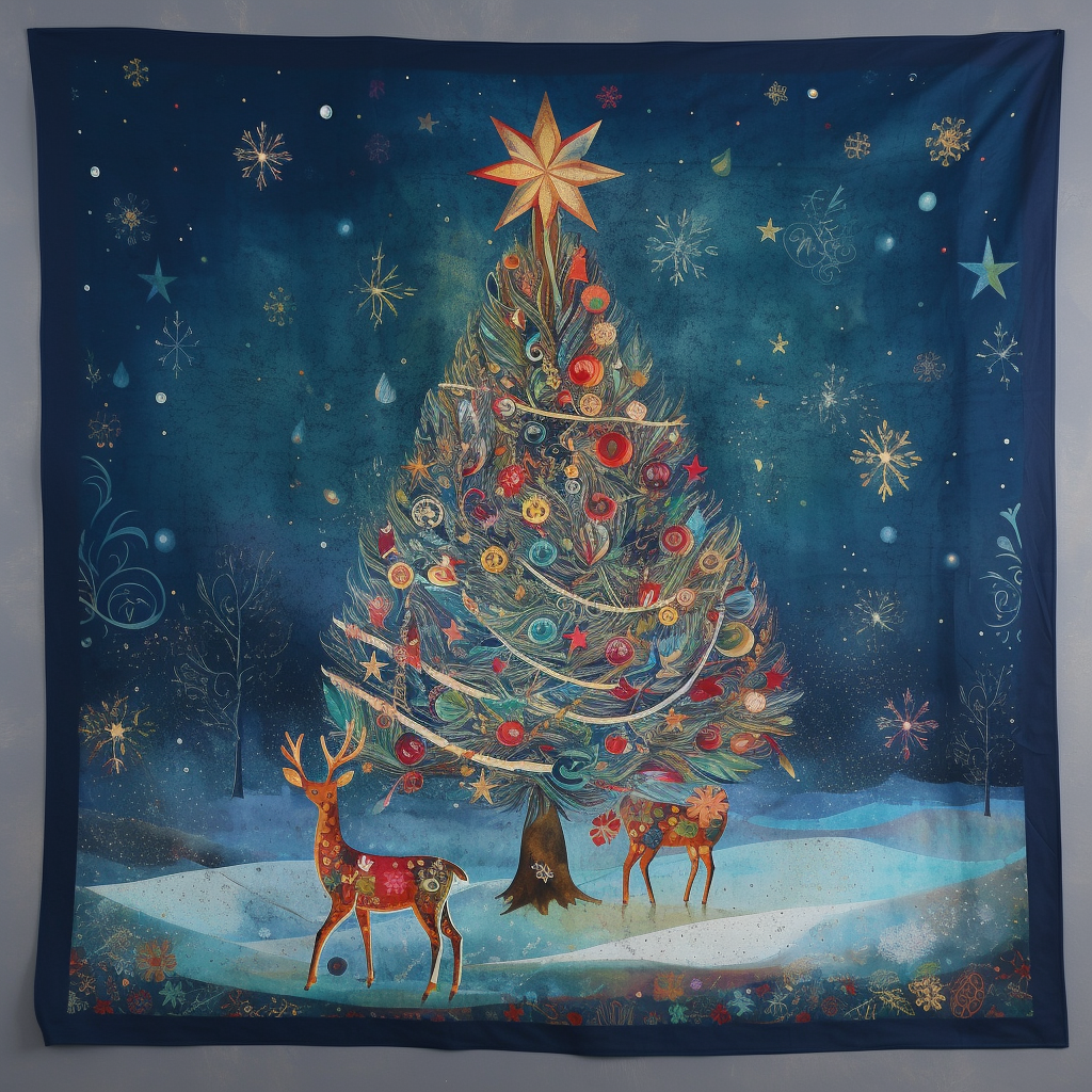 Decorative Christmas Tree Blanket