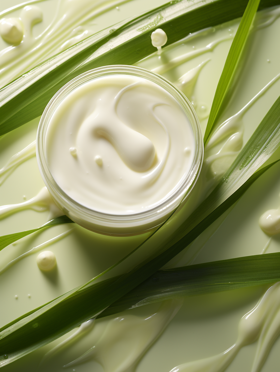 Cream and lemongrass freshness drops object