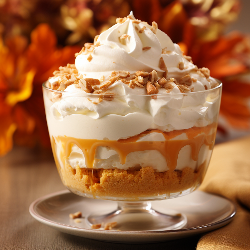 Delicious Creamy Vanilla Frozen Custard Pumpkin Pie