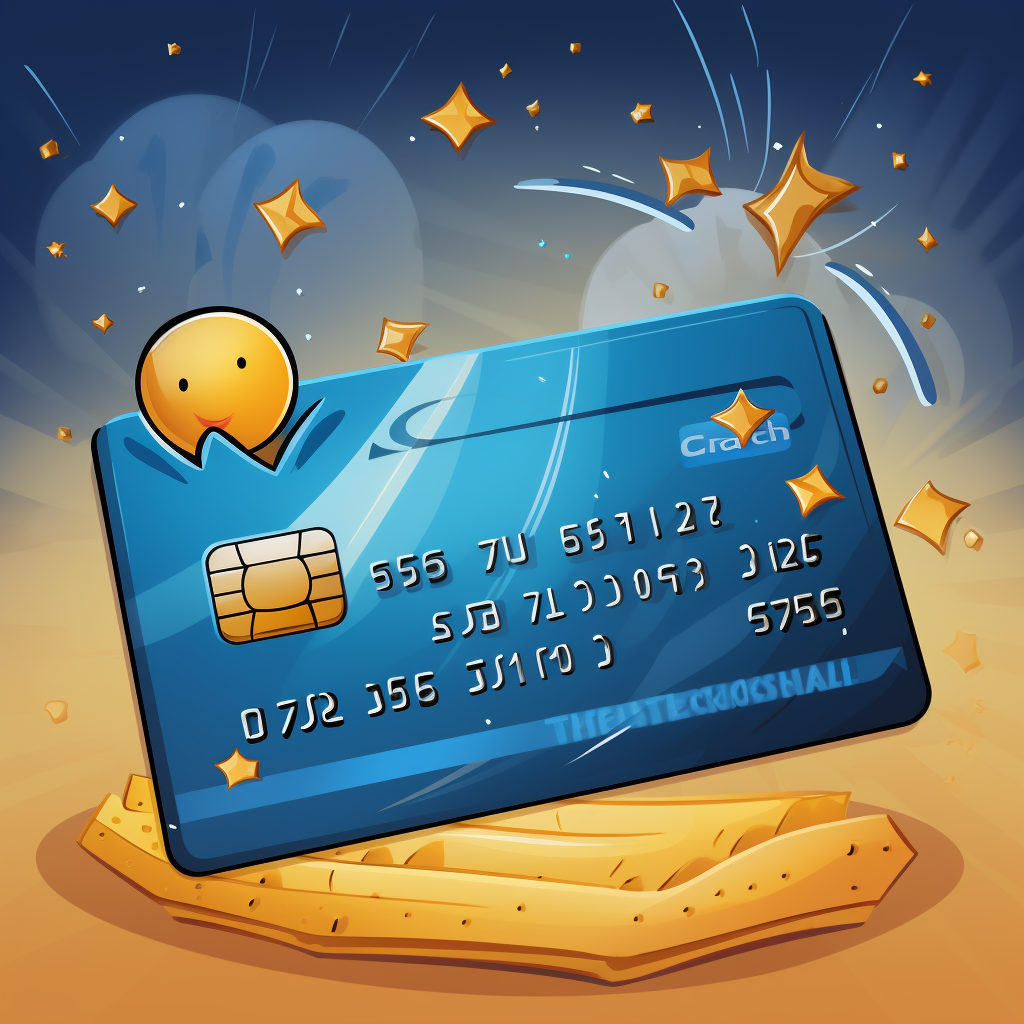 Credit card upgrade celebration