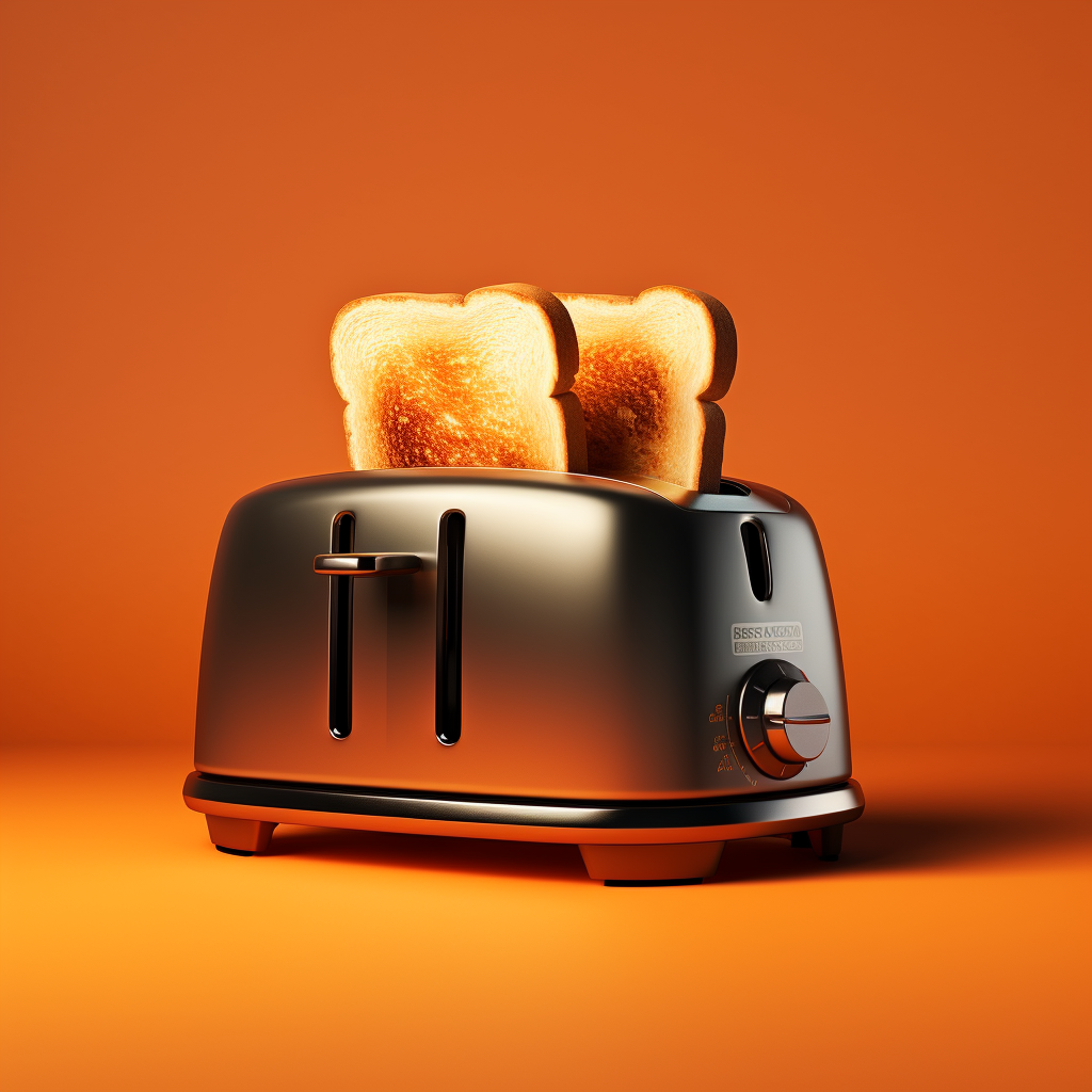 Credit cards in metal toaster