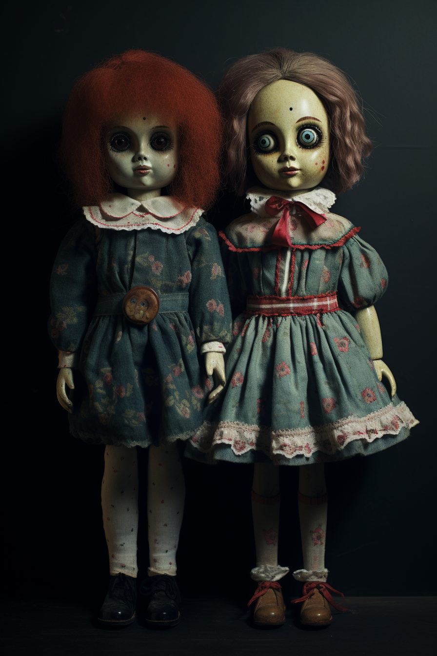 Vintage creepy dolls from the 80s