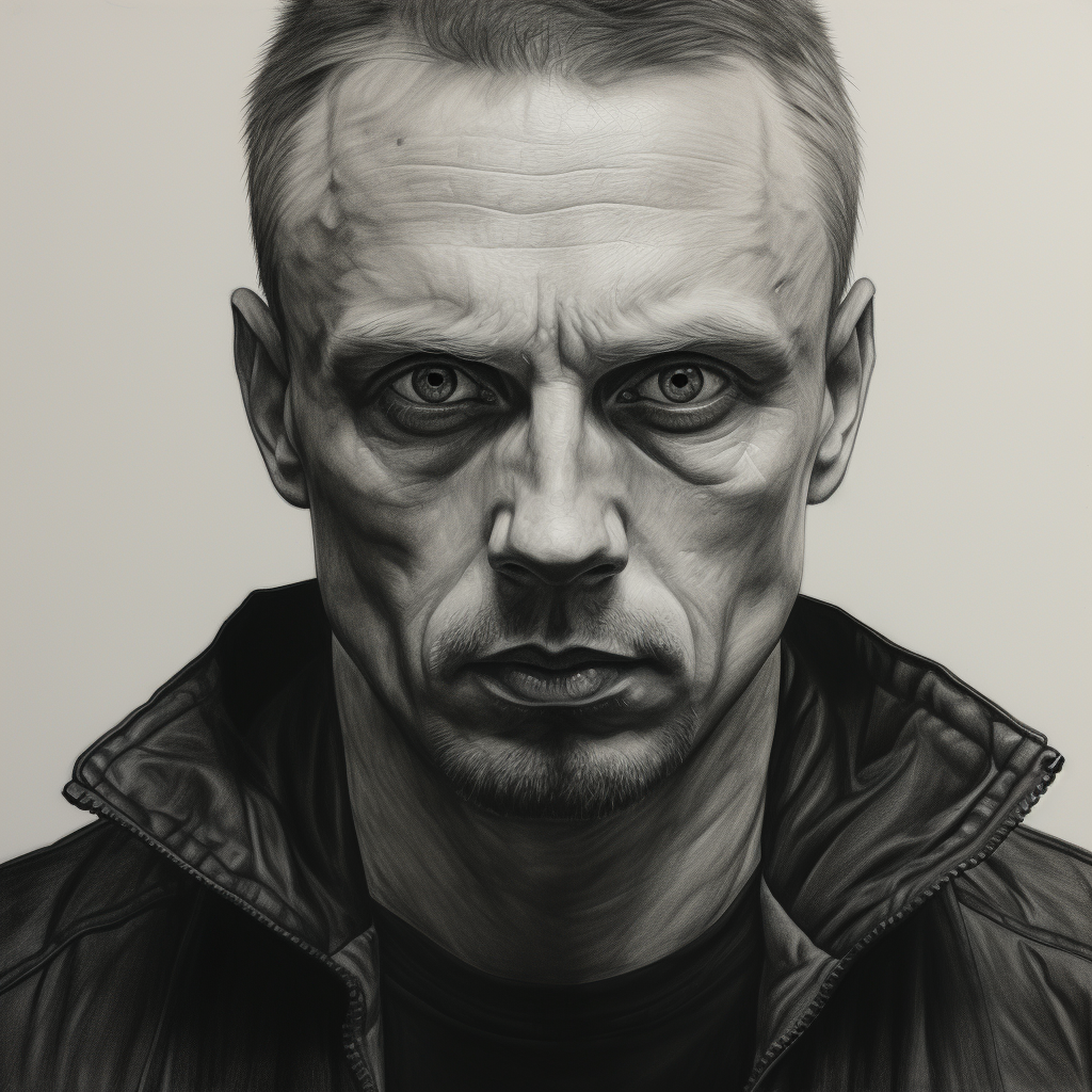 Criminal portrait book cover