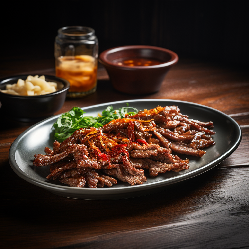 Savory American Crispy Beef with Cocktail and Dipping Sauce