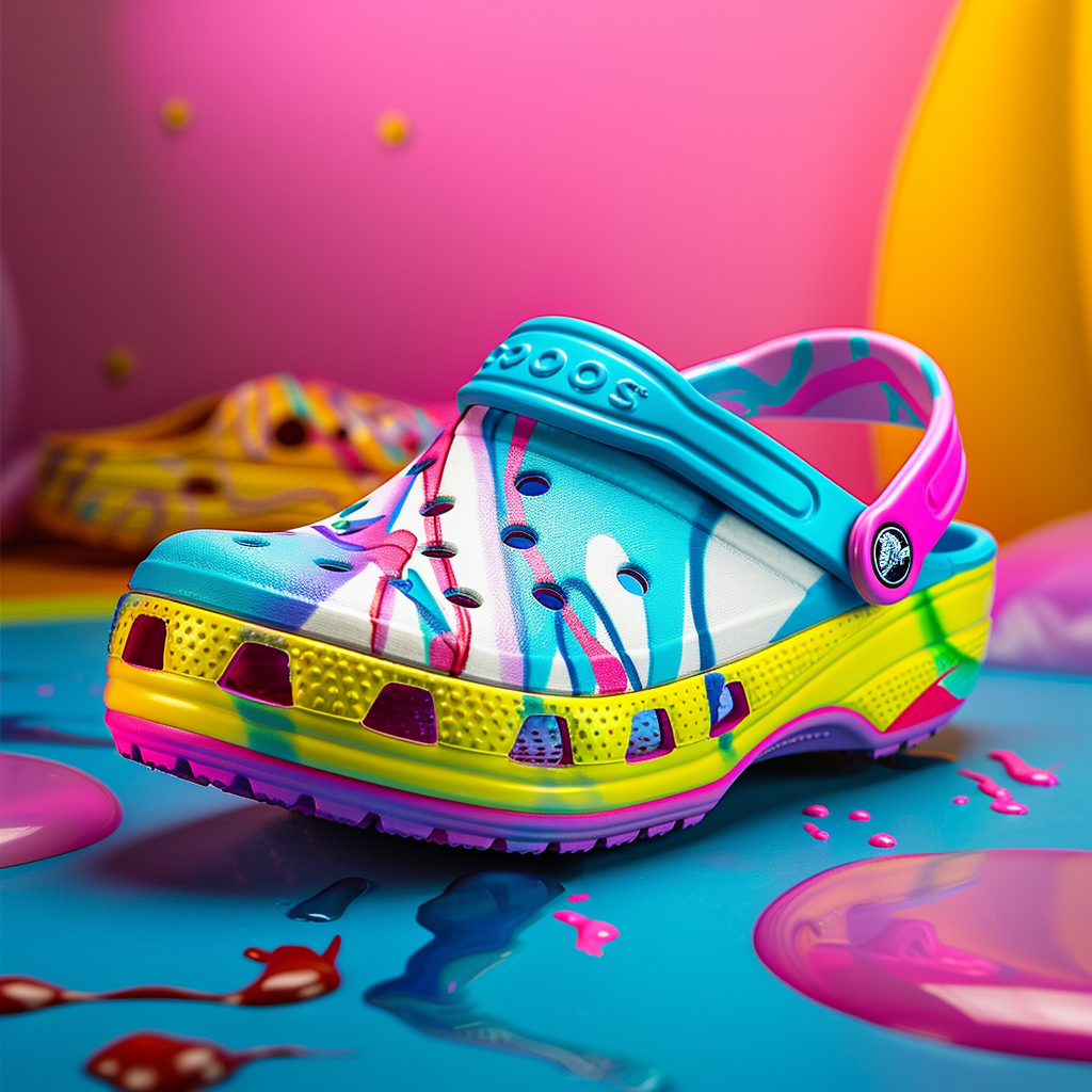 Crocs footwear Kronk theme product shot