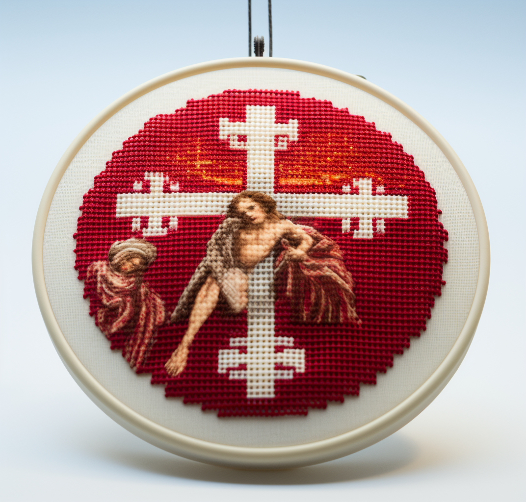 Cross Stitch Christmas Ornament DIY