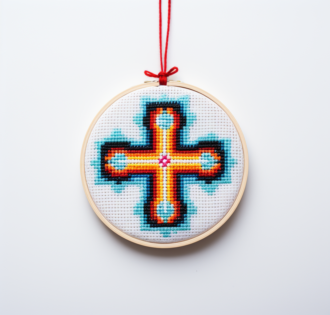 Cross Stitch Hanging Decoration