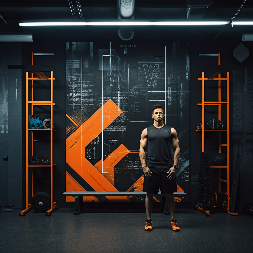 Crossfit and weightlifting athletes in black, gray, and orange