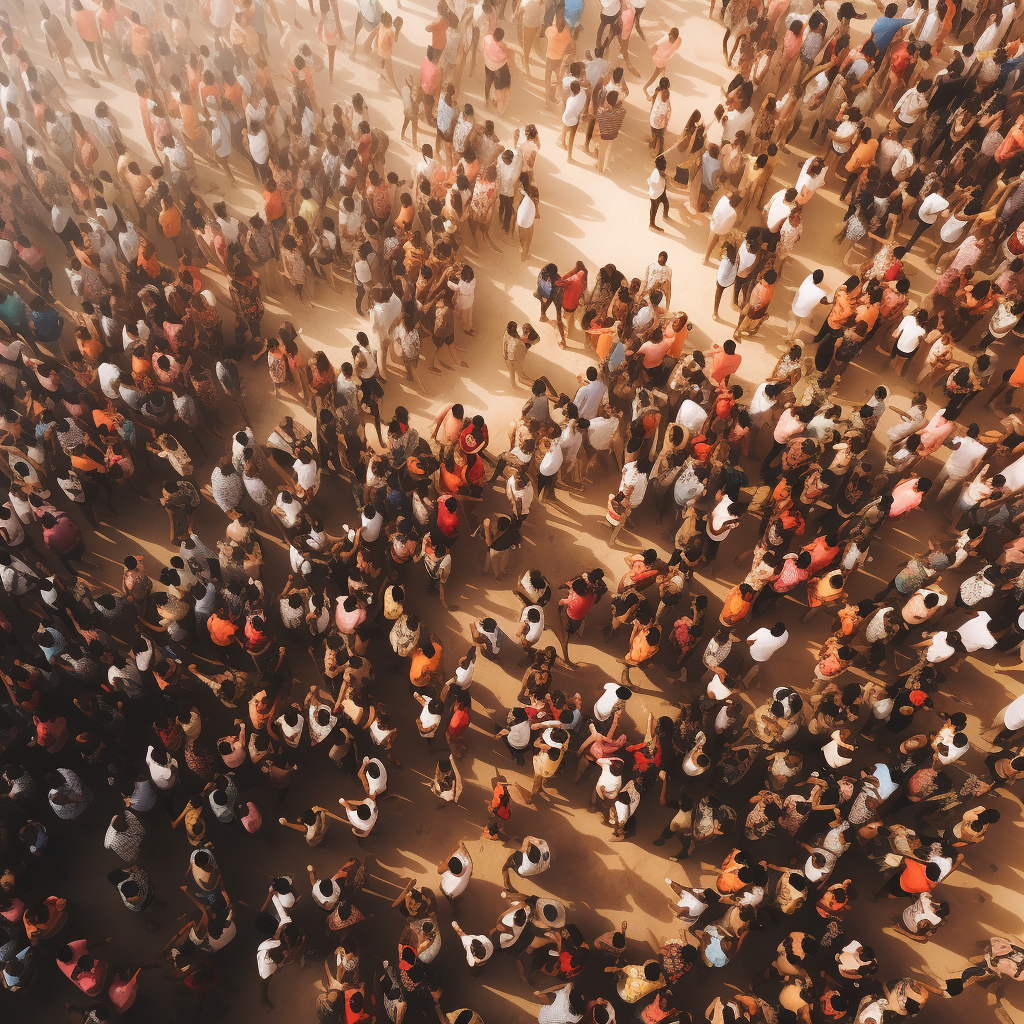 Crowd Emotional Map From Above