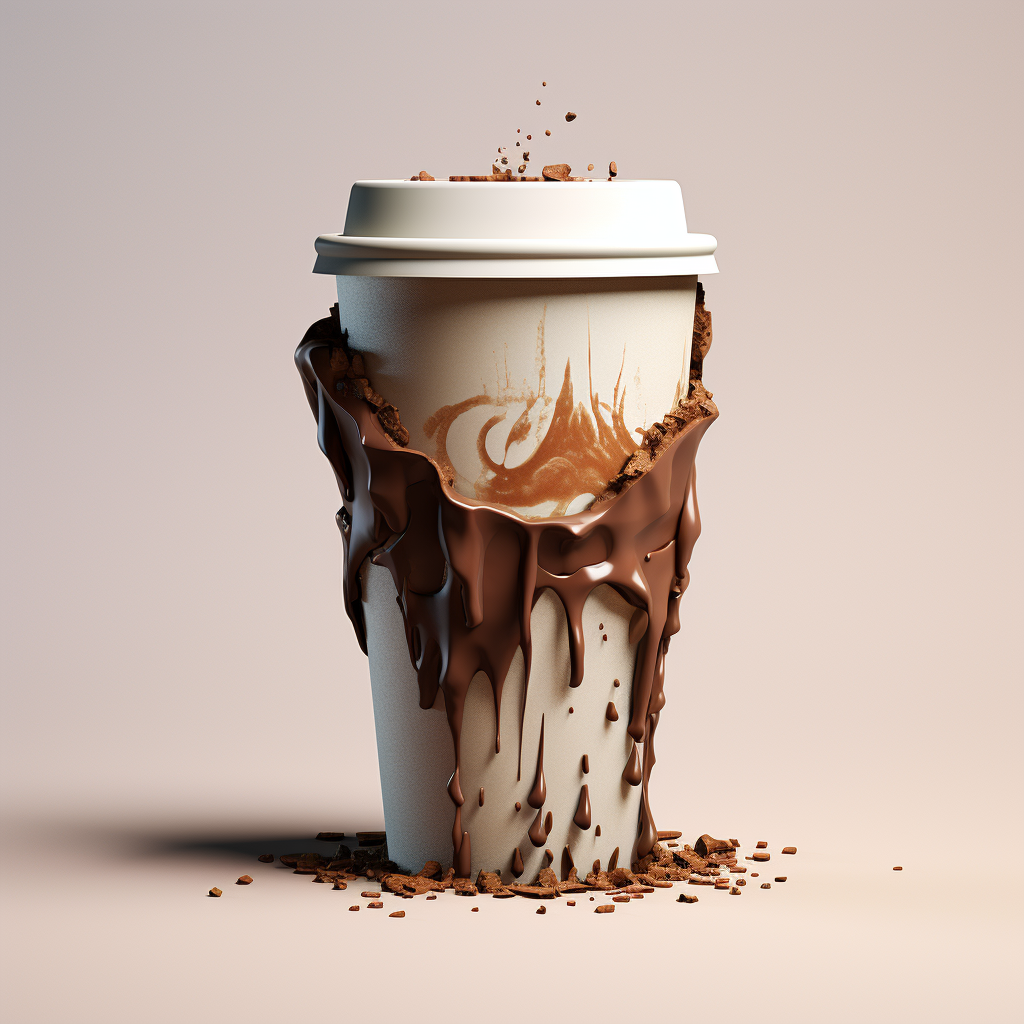 Crushed Takeaway Coffee Cup Image