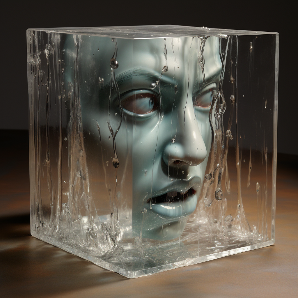 Transparent 3D Box Emotional Scene