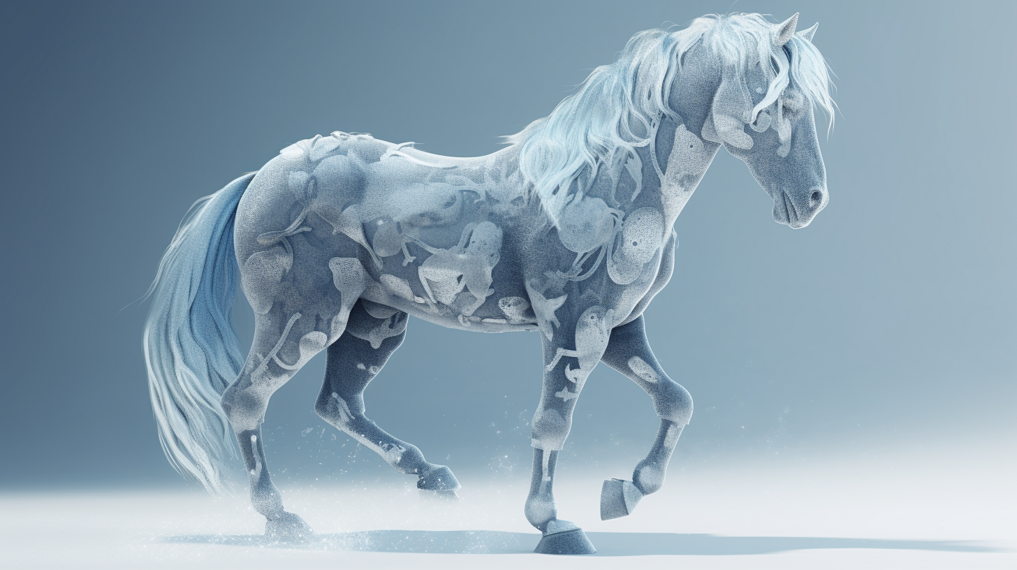 Cryogenic Centaur encased in icy crystals